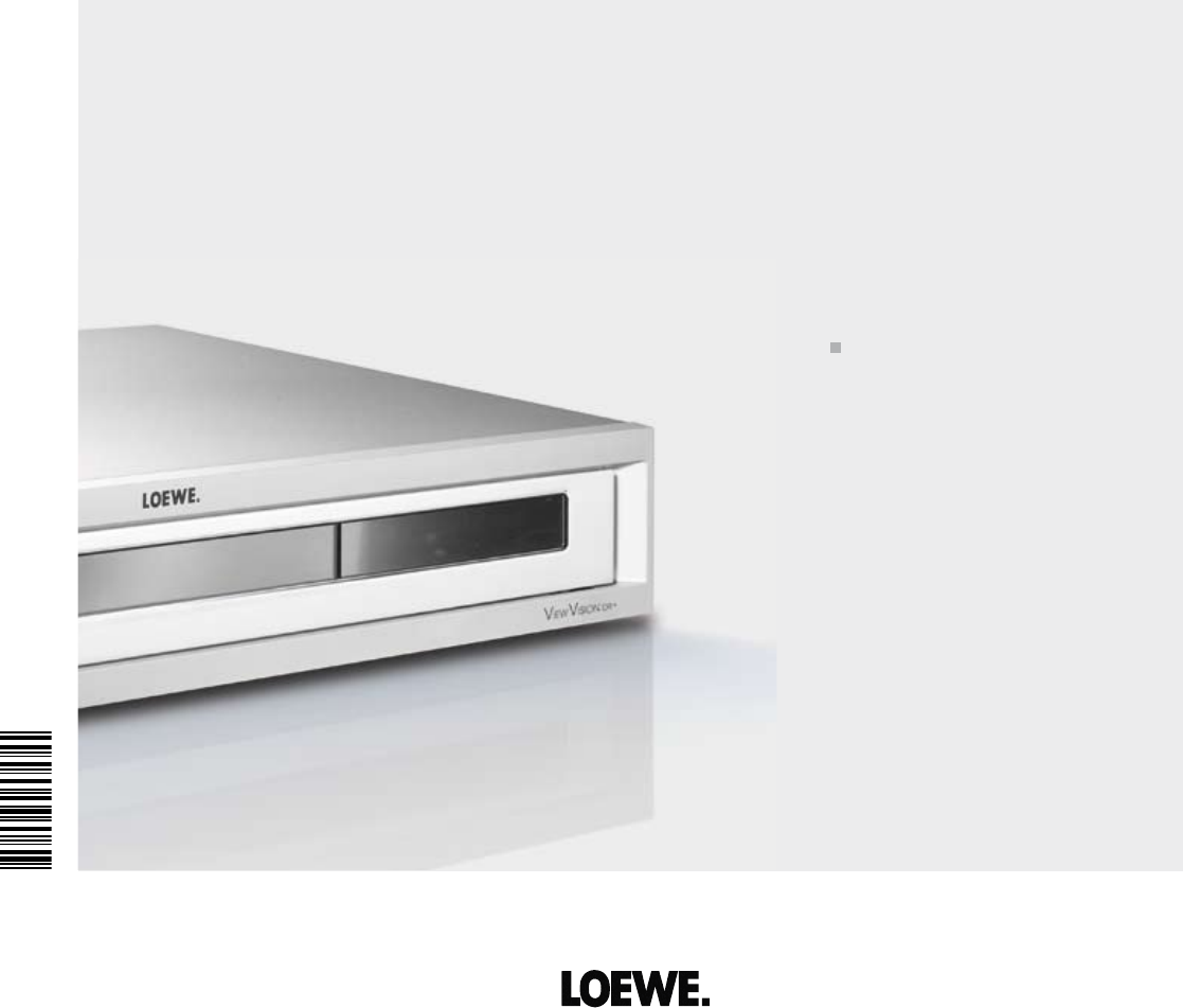 komme tilgivet Opdage Loewe DVD Player ViewVision DR+ User Guide | ManualsOnline.com