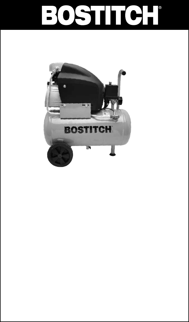 Bostitch 6 gallon air compressor owners manual