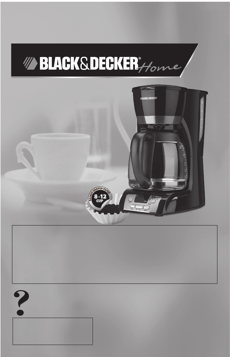 Black & Decker Coffeemaker DCM2160W User Guide