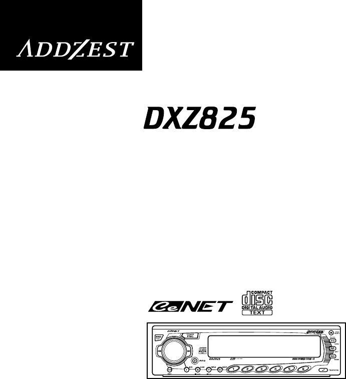 Clarion Car Stereo System DXZ825 User Guide | ManualsOnline.com