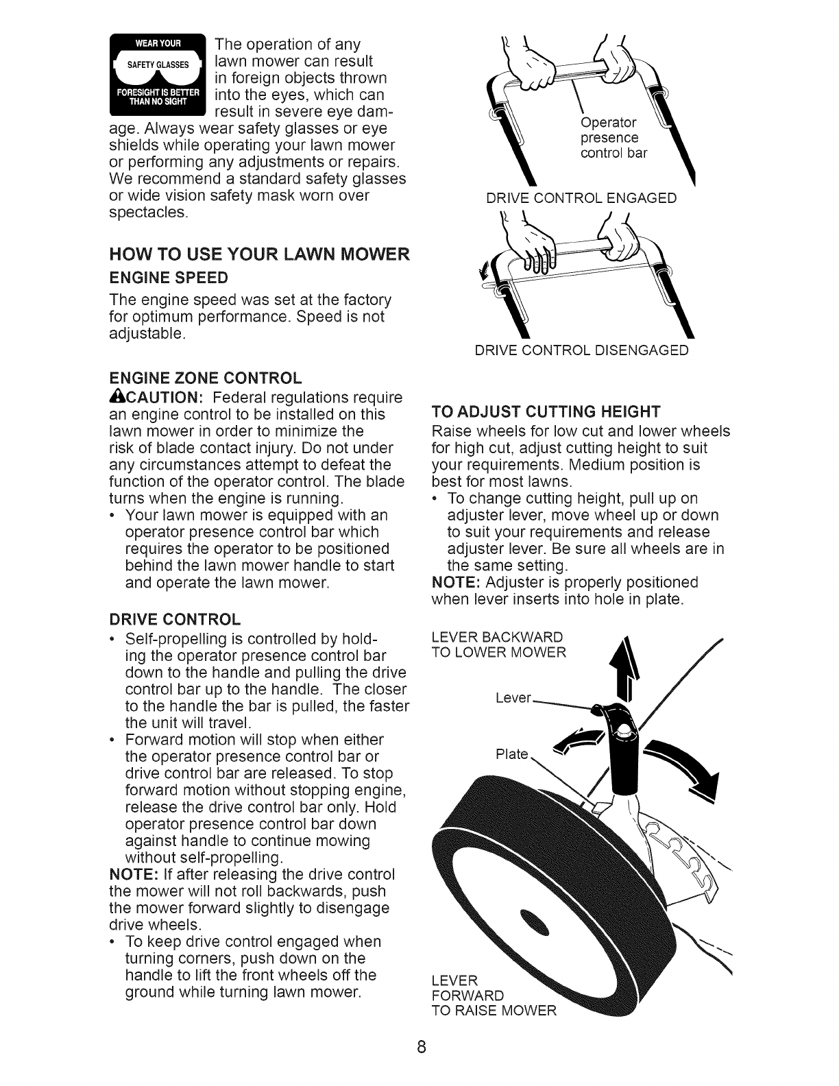 Page 8 of Craftsman Lawn Mower 917.376390 User Guide | ManualsOnline.com