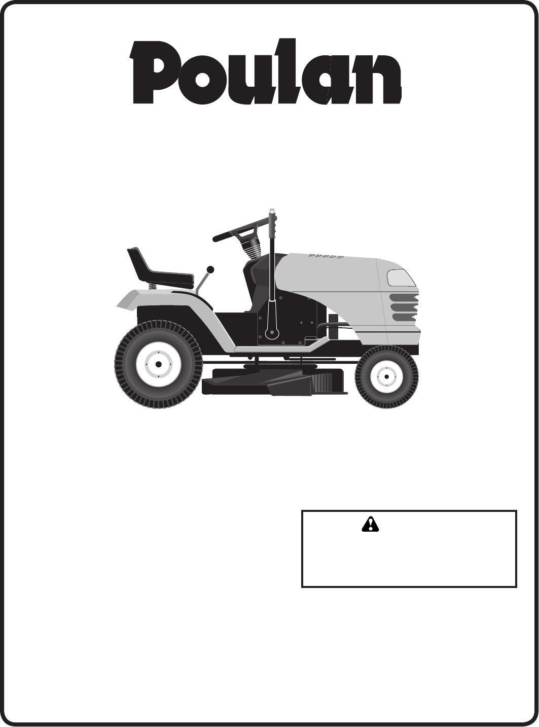 Poulan Lawn Mower PO16542LT User Guide | ManualsOnline.com
