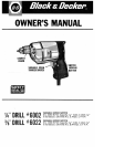 User manual Black & Decker CD231 (English - 5 pages)