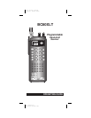 UB359 Handheld Scanning Receiver User Manual Main Page - Uniden