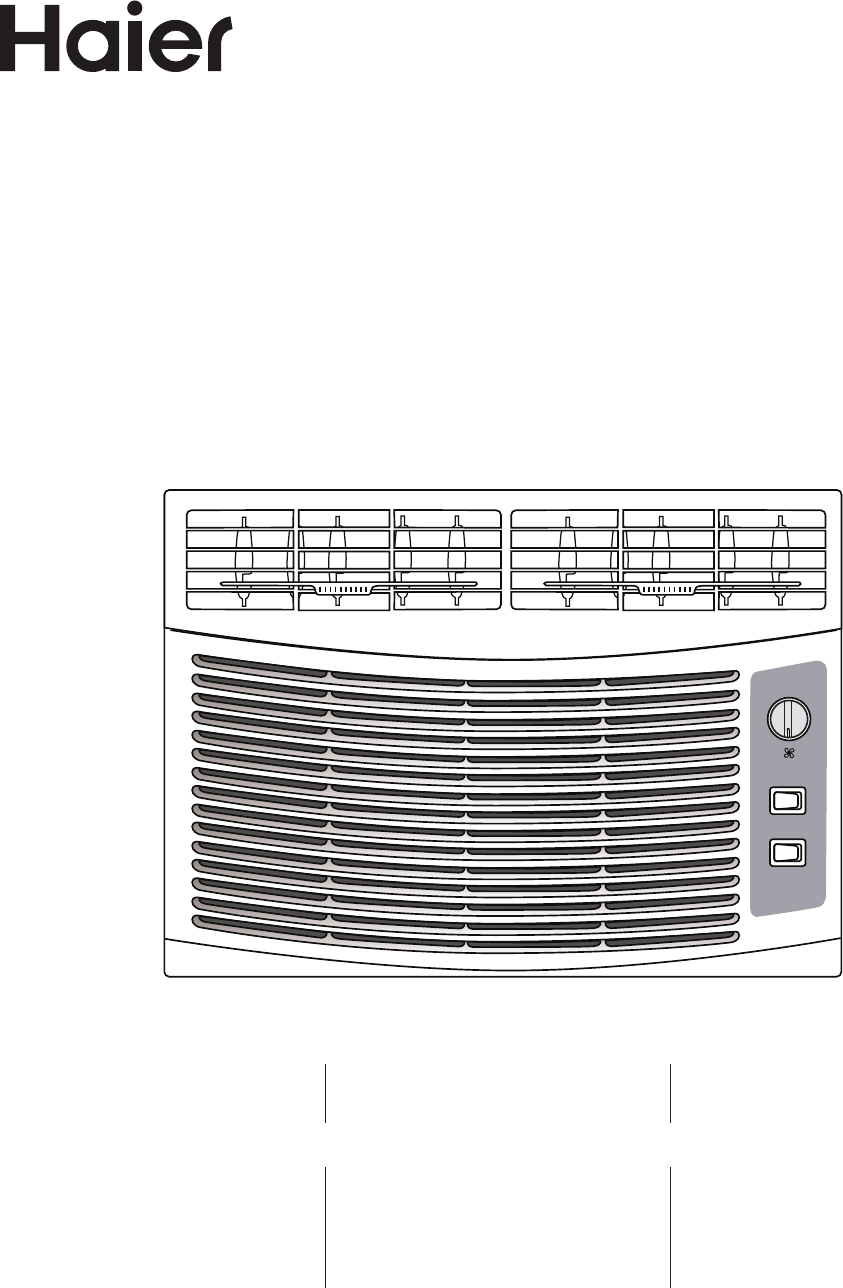 Haier Air Conditioner HWF05XCL User Guide | ManualsOnline.com