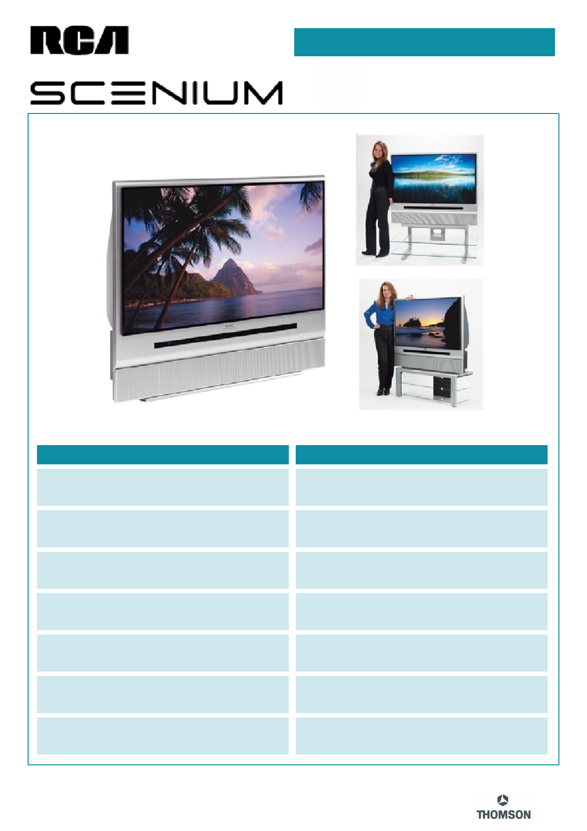 RCA Flat Panel Television HD50LPW163 User Guide | ManualsOnline.com